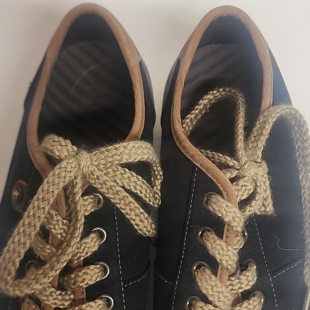 Taos Super Soul Black Gray & Tan Unisex Size 9.5L/8M Casual Sneakers SSL-14101 - Picture 5 of 9
